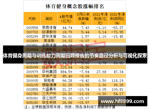 体育健身周期与训练能力周期回顾报告的节奏路径分析与可视化探索